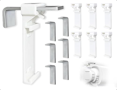 AOYEGIC 6 Stück Klemmhalter für Klemmfix Rollo,Metallkonstruktion Doppelrollo,Klemmträger Halterung,ohne Bohren zum Klemmen und Kleben,für die Befestigung am feststehenden PVC-Fenster Türflügel AOYEGIC 6 Stück Klemmhalter für Klemmfix Rollo,Metallkonstruktion Doppelrollo,Klemmträger Halterung,ohne Bohren zum Klemmen und Kleben,für die Befestigung am feststehenden PVC-Fenster Türflügel von AOYEGIC