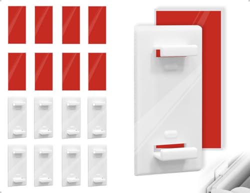 AOYEGIC 8 Stück Kompatibel mit Klemmfix Rollo Klebehalter,Doppelrollo Halterung mit Selbstklebenden Rückseiten,Ohne Bohren,verwendet für Feststehenden PVC Fenster,Balkontür AOYEGIC 8 Stück Kompatibel mit Klemmfix Rollo Klebehalter,Doppelrollo Halterung mit Selbstklebenden Rückseiten,Ohne Bohren,verwendet für Feststehenden PVC Fenster,Balkontür von AOYEGIC