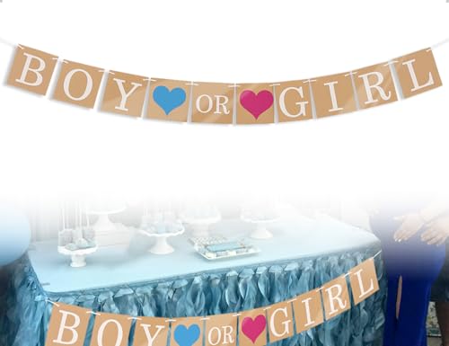 AOYEGIC Gender Reveal Party Deko,Aktive Atmosphäre Boy Or Girl Party Papier Dekoration,Baby Reveal Party Banner-Ornamente für Gestaltung der Veranstaltungsatmosphäre AOYEGIC Gender Reveal Party Deko,Aktive Atmosphäre Boy Or Girl Party Papier Dekoration,Baby Reveal Party Banner-Ornamente für Gestaltung der Veranstaltungsatmosphäre von AOYEGIC
