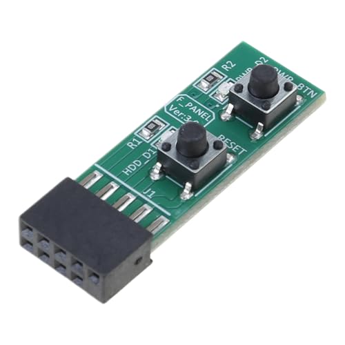 2 x 5-poliger ResetPower-Schalter Board-Adapter für Computeranschluss und Adapter von AOYUDJ