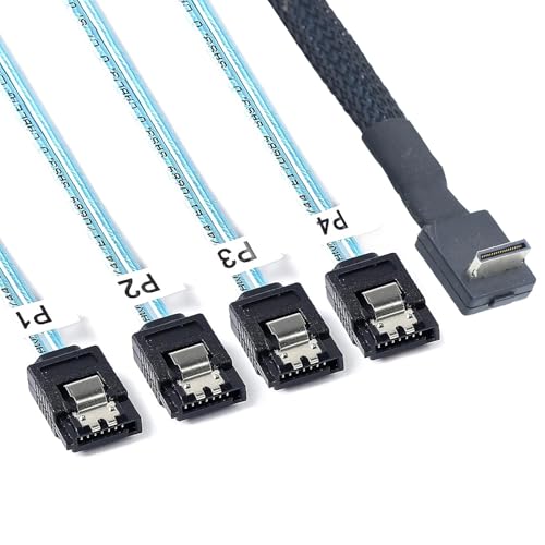 90 Grad abgewinkeltes PCIe SFF 8611 4i auf 4 Stück 7P Kabel für EGPU und Solid Disk 50/100 cm hohe Bandbreite Übertragung OCuLink Kabel 90 Grad abgewinkeltes PCIe SFF 8611 4i auf 4 Stück 7P Kabel für EGPU und Solid Disk 50/100 cm hohe Bandbreite Übertragung OCuLink Kabel von AOYUDJ