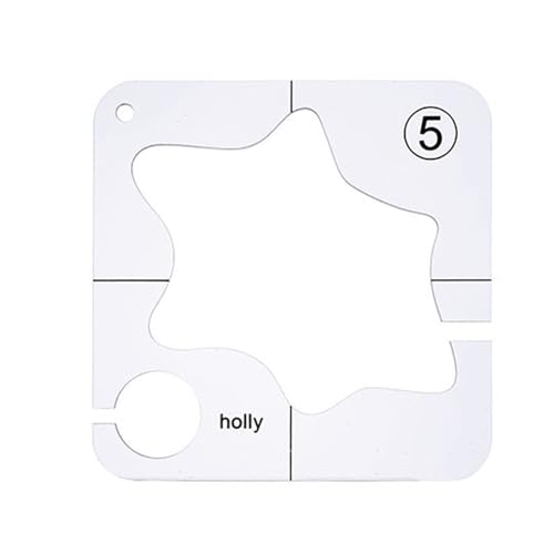 Acryl Nähen Patchwork Lineal Spezielle Form Hohl Nähschablone Nähfuß Patchwork Vorlage Quilten Werkzeug von AOYUDJ