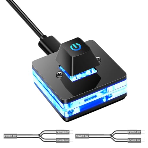 Desktop Power Control Switching Extension Cable with LED Lighting Long Cable for Easy Access to PC Power Management Desktop Power Control Switching Extension Cable with LED Lighting Long Cable for Easy Access to PC Power Management von AOYUDJ