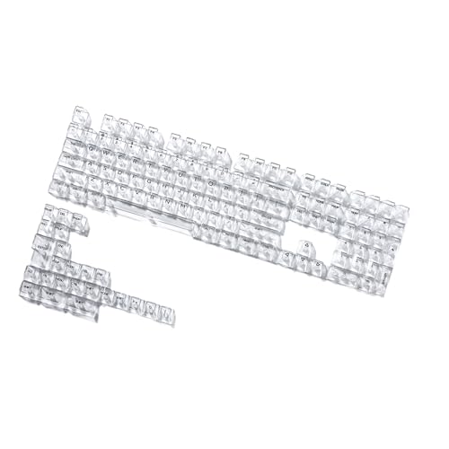 Hohe Transparenz, 10 mm Höhe, Tastenkappen-Set mit 132 Tasten, Seitendruck/Druck oben für anpassbare Tastaturlayouts von AOYUDJ