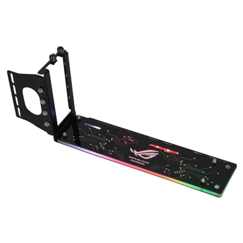 PCI-E PC-Grafikkarten, vertikaler Standfuß, vertikale GPU-Halterung mit LED, 5 V, 3-polig, RGB von AOYUDJ