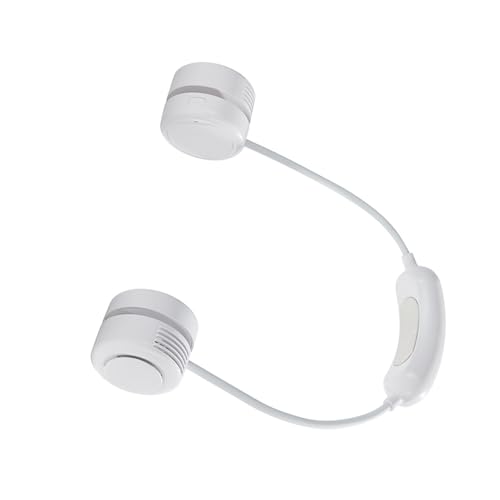 Praktischer Ventilator, wiederaufladbarer USB-Ventilator mit 1200-mAh-Akku und 3 einstellbaren Geschwindigkeitseinstellungen, leiser Kühlventilator, ABS-Textur, Reise-Hals-Hänge-Ventilator von AOYUDJ