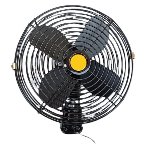 Robuster Fahrzeug-Kühlventilator mit 2 Geschwindigkeitseinstellungen, Metallkonstruktion, Geräuschreduzierungstechnologie, Ventilator für Auto, Boot, robuster Metallventilator von AOYUDJ