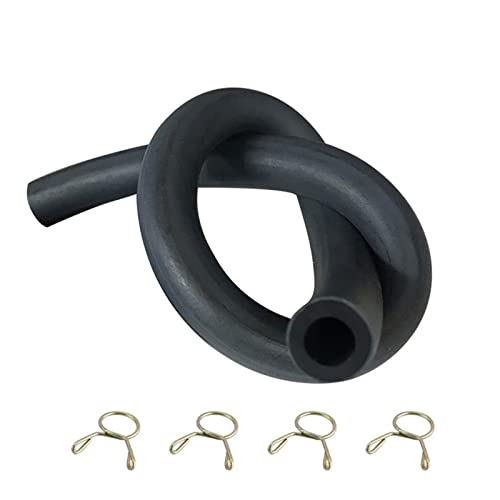 Schlauch Vergaser Entlüftungsleitung Rohr für ATV Dirt Bike Go Kart Moped Pocket Bike Motorrad Roller mit Schlauchschelle von AOYUDJ