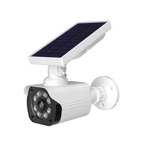 Solar Power Gefälschte Sicherheitskamera Simulierte Sicherheitskamera Simulierte Überwachung mit LED Bewegungssensoren Überwachungskameras Solar Power Gefälschte Sicherheitskamera Simulierte Sicherheitskamera Simulierte Überwachung mit LED Bewegungssensoren Überwachungskameras von AOYUDJ