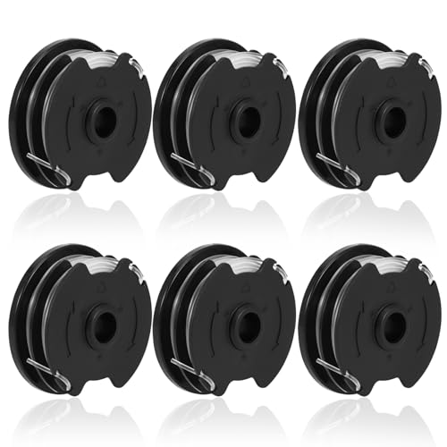 AOZBZ 6er Set Rasentrimmer Faden für Parkside PRTA 20-Li A1/B2/C3, PRT 550 A1 / A3, Langlebige Ersatzfaden Spulen für Verbesserte Schneidgeschwindigkeit, Ø 1,60mm, 8.3m Länge AOZBZ 6er Set Rasentrimmer Faden für Parkside PRTA 20-Li A1/B2/C3, PRT 550 A1 / A3, Langlebige Ersatzfaden Spulen für Verbesserte Schneidgeschwindigkeit, Ø 1,60mm, 8.3m Länge von AOZBZ