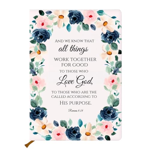 AOZHUO Bible Hard Shell Journal Notebook, Christian Gifts for Women, Floral Notebook, Inspirational Hardcover Notebooks,Journals for Writing Planner Note Taking 200 Sheets (5.8 x 8.3)-2 von AOZHUO