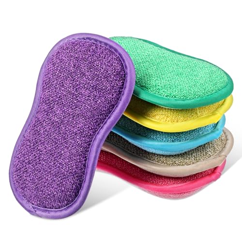 AOZUO 6 Pack Küche Spülschwamm, 6 Farben Doppelseitenschwämme Topfreiniger Küchenschwamm Scrub Schwamm für Geschirr, Küche, Bad, Glas Spüle Töpfe Arbeitsplatte AOZUO 6 Pack Küche Spülschwamm, 6 Farben Doppelseitenschwämme Topfreiniger Küchenschwamm Scrub Schwamm für Geschirr, Küche, Bad, Glas Spüle Töpfe Arbeitsplatte von AOZUO