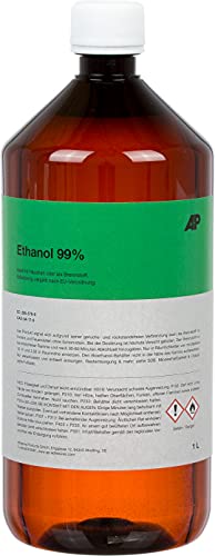 1L Ethanol 99%, Synthetische Qualität, vergällt, ideal im Haushalt oder als Brennstoff (1 L) von AP