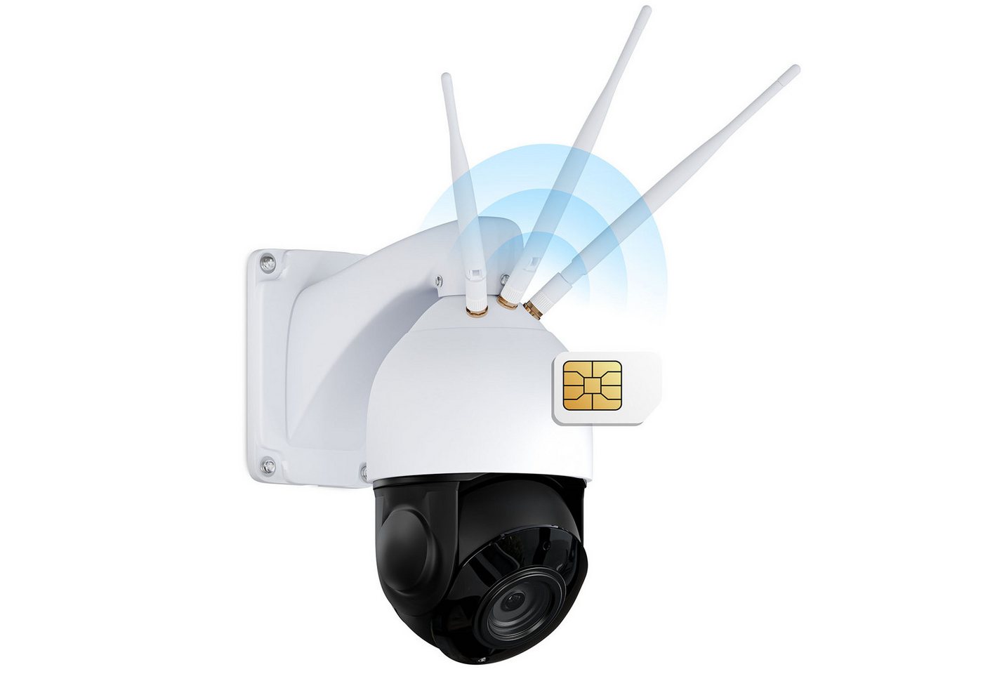 AP AP 22x optischer Zoom Überwachungskamera mit SIM Karte P5066-22 Überwachungskamera (Außen, 22x Zoom, PTZ, Nachtsicht, Bewegungserkennung, LTE) von AP