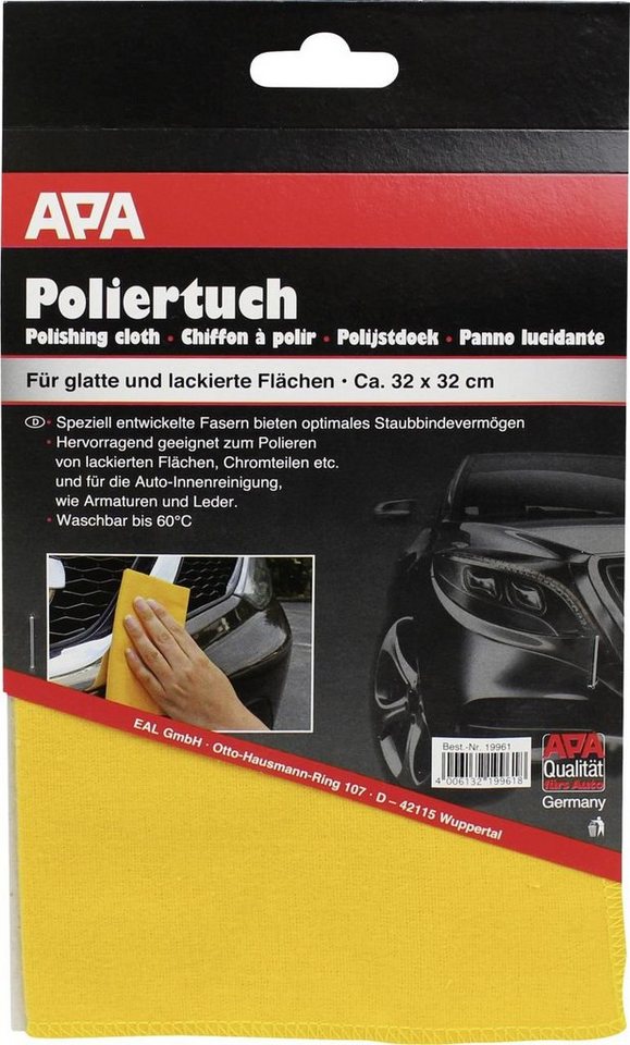 APA APA Poliertuch gelb 32x32cm Autopolitur von APA