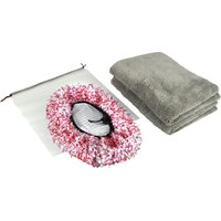 APA Mikrofasertuch "Waschbürsten Bezug und Mikrofasertücher", Mikrofaser, 12 cmx22 cm, (Set, 3 St., Waschbürsten Bezug und 2 Mikrofasertücher) von APA