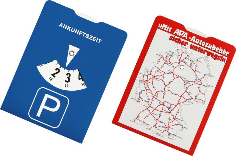 APA Parkscheibe blau Karton von APA