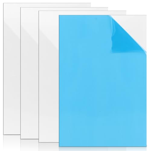 APACALI 4 Stück Kunststoffplatte 3mm, 20X30CM ABS Kunststoffplatten Weiß, Plastikplatte Weiß, ABS Platten für Heimdekoration, Modellbau, Kunsthandwerk, Kotflügel von APACALI