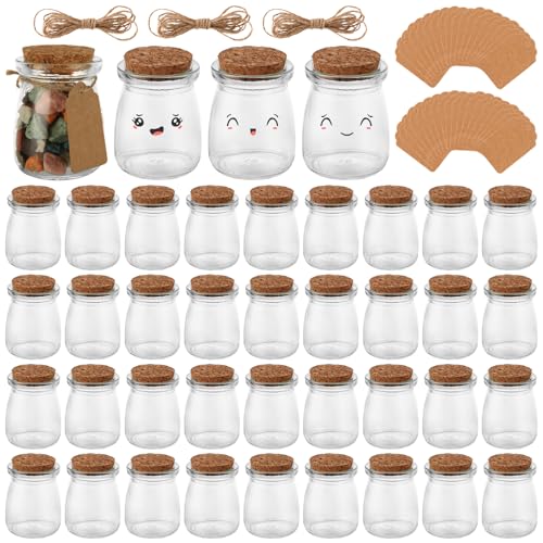 APACALI 40 Stück 100ml Dessertgläser, Joghurtgläser mit deckel, Glasflaschen mit Korken, Joghurt-Gläser, Weckgläser Glas Einweckgläser Tulpenglas für Marmeladen, Gelees, Honig, Desserts APACALI 40 Stück 100ml Dessertgläser, Joghurtgläser mit deckel, Glasflaschen mit Korken, Joghurt-Gläser, Weckgläser Glas Einweckgläser Tulpenglas für Marmeladen, Gelees, Honig, Desserts von APACALI