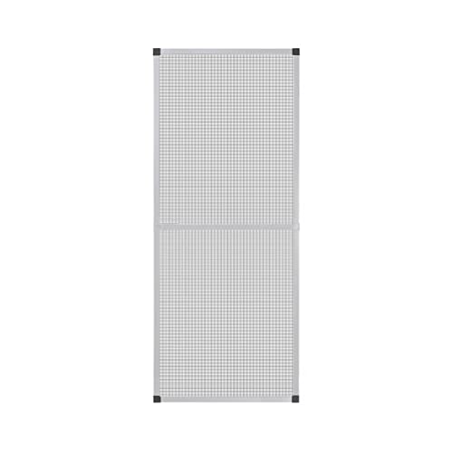 APANA - Fenster Fliegengitter mit Alurahmen & strapazierfähigem Fiberglasgewebe - Insektenschutz Fenster mit umlaufender Bürstendichtung - Fliegennetz Fenster Montage ohne Bohren (130 x 240 cm | Weiß) von APANA