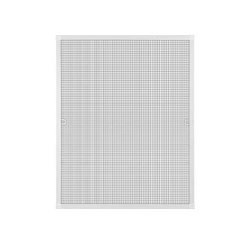 APANA Fliegengitter Fenster 40x60 cm weiß - Alurahmen & robustes Fiberglasgewebe – Insektenschutz ohne Bohren mit Bürstendichtung – montagefertig – Fliegennetz von APANA