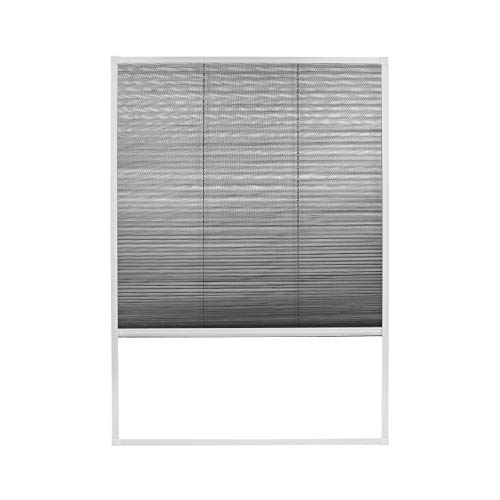 APANA - Fliegengitter Plissee für Dachfenster 140 cm x 170 cm - ausziehbarer Insektenschutz Fenster zum Zuschneiden gegen Fliegen, Insekten und Mücken - Mückenschutz Dachschrägenfenster (Braun) von APANA