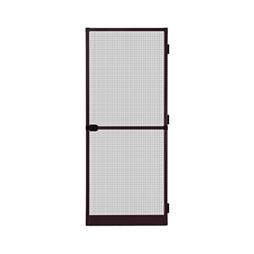 APANA - Fliegengitter Tür mit Alurahmen als Trittschutz - Insektenschutz Tür für Balkontür & Terrassentür - Mückenschutz Tür mit automatischem Türschließer & Magnetverschluss (100 x 210 cm | Braun) von APANA