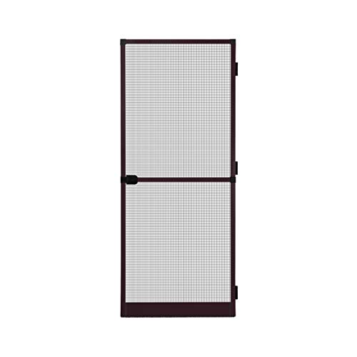 APANA - Fliegengitter Tür mit Alurahmen als Trittschutz - Insektenschutz Tür für Balkontür & Terrassentür - Mückenschutz Tür mit automatischem Türschließer & Magnetverschluss (120 x 240 cm | Braun) von APANA