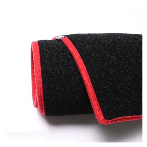 APARC Auto Armaturenbrett Abdeckung für Ford Ranger T6 2011-2019, Dashboard Matten Pad Instrument Schreibtisch Schutz Innere Zubehör,A/Red Edge-A/Left Rudder von APARC