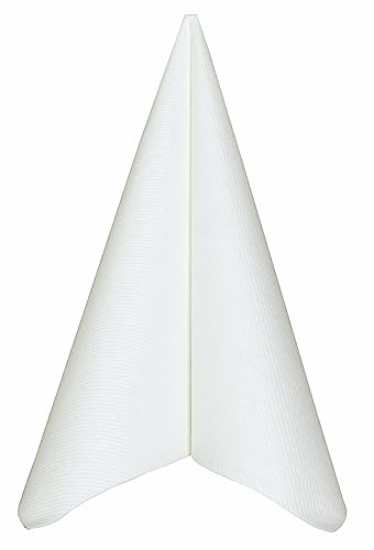 50 APARTina Servietten stoffähnlich Airlaid - UNI, Farbe:weiß, Größe:40x40 cm von APARTina