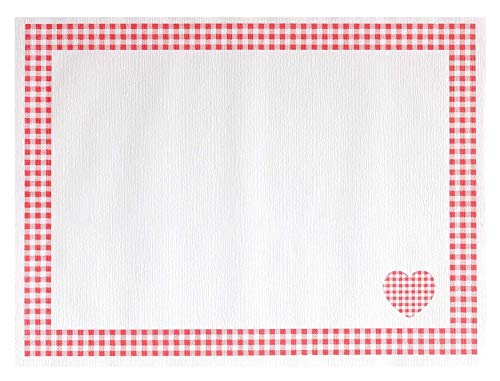 APARTina 100 Tischsets 30x40 cm Landhaus rot - Papier von APARTina