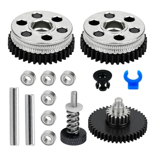 APASTTCA 3D Drucker Zubehör Extruder Antriebsgetriebe Set Doppelgetriebe Stahlgetriebe Extrusionsrad Für Hgx Lite Extruder 2.0 Stabiles Extrudergetriebe von APASTTCA