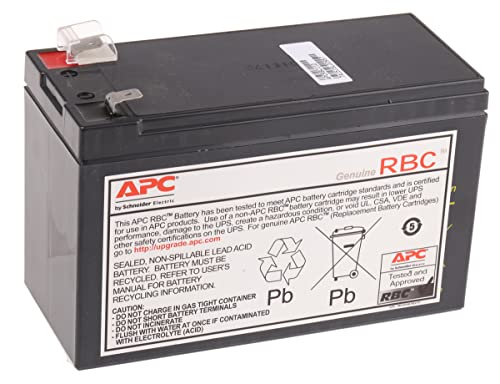APC APCRBC110 - Ersatzbatterie für Unterbrechungsfreie Notstromversorgung (USV) von APC - passend für Modelle BE550G-GR / BR550GI von APC
