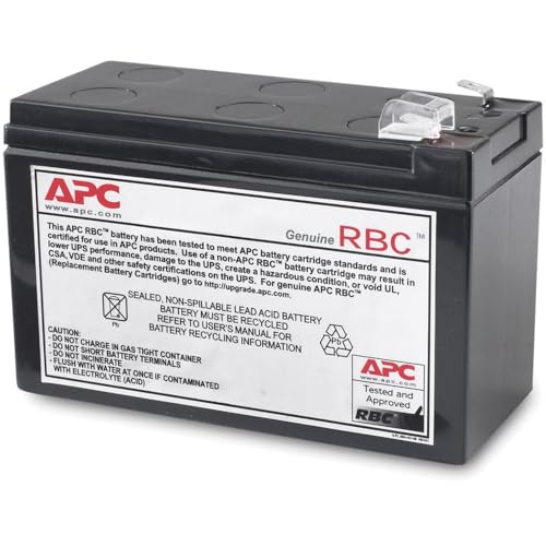 APC APCRBC110 - Ersatzbatterie für Unterbrechungsfreie Notstromversorgung (USV) von APC - passend für Modelle BE550G-GR / BR550GI von APC by Schneider Electric