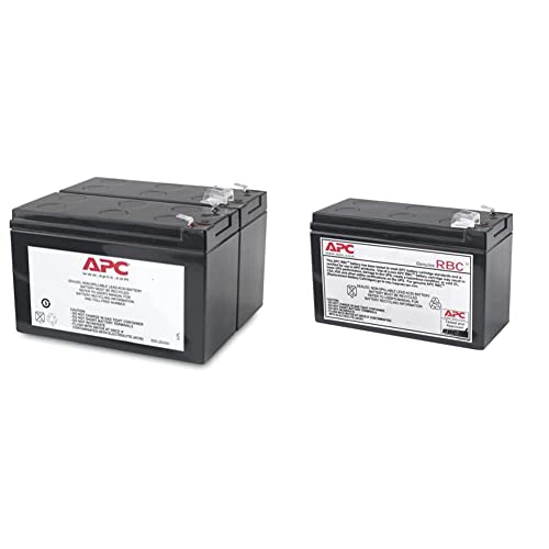 APC APCRBC113 Batterie USV RBC113 schwarz & APCRBC110 - Ersatzbatterie für Unterbrechungsfreie Notstromversorgung (USV) von APC - passend für Modelle BE550G-GR / BR550GI von APC by Schneider Electric