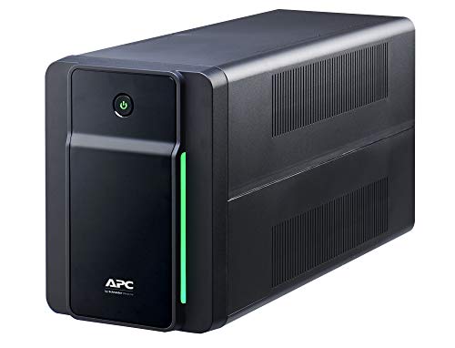 APC Back UPS Wechselrichter 1600VA BX1600MI-FR Backup-Batterie und Überspannungsschutz, FR-Steckdosen, Wechselrichter mit AVR, Datenschutz, schwarz von APC