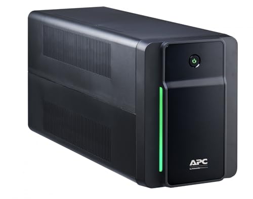 APC Back UPS BX – BX2200MI-GR - unterbrechungsfreie Stromversorgung 2200 VA mit Schuko Ausgängen, Batteriesicherung & Überspannungsschutz, Backup-Batterie mit AVR, Datensicherungsfunktion von APC