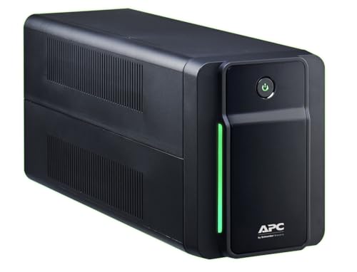 APC Back UPS BX – BX750MI-GR - unterbrechungsfreie Stromversorgung 750 VA mit Schuko Ausgängen, Batteriesicherung & Überspannungsschutz, Backup-Batterie mit AVR, Datensicherungsfunktion von APC