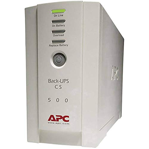 APC Back-UPS CS - BK500EI - Unterbrechungsfreie Stromversorg 500VA (4 Ausgänge IEC, Überspannungsschutz) von APC