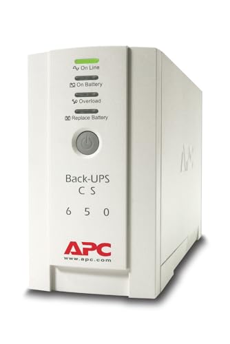 APC Back-UPS CS - BK650EI - Unterbrechungsfreie Stromversorg 650VA (4 Ausgänge IEC, Überspannungsschutz) von APC by Schneider Electric