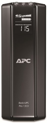 APC Back UPS PRO USV 1200VA Leistung - BR1200G-GR - inkl. 150.000 Euro Geräteschutzversicherung (6-Schuko Ausgänge, Stromsparfunktion, Multifunktionsdisplay) von APC