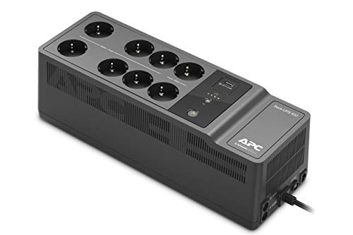 APC Back-Ups es - BE650G2-GR - Unterbrechungsfreie Stromversorgung 650VA (8 Schuko Ausgänge, Überspannungsschutz) von APC by Schneider Electric