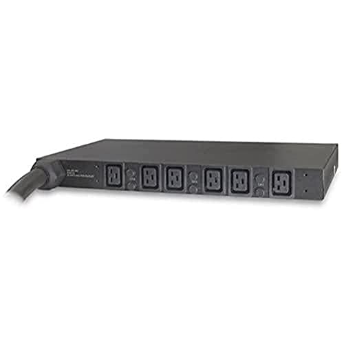 APC Basic Rack PDU Distribution Unit Netzteil (Rackmontagekit) AC 208 V 6 Anschluss (S) von Ausgang 1U von APC