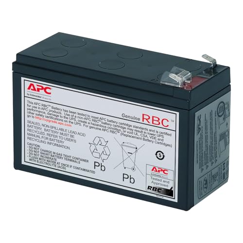 APC RBC17 - Ersatzbatterie für Unterbrechungsfreie Notstromversorgung (USV) von APC - passend für Modelle BE700G-GR / BK650EI und andere von APC by Schneider Electric