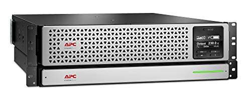 APC SMART-UPS ON-LINE LI-ION 3000VAUPS (Einbau in Rack/AUS) AC 230 V2700 VATIOS3000 VAETHERNET 10/100, RS-232, USB-Versorgungsstecker: 8 schwarz von APC