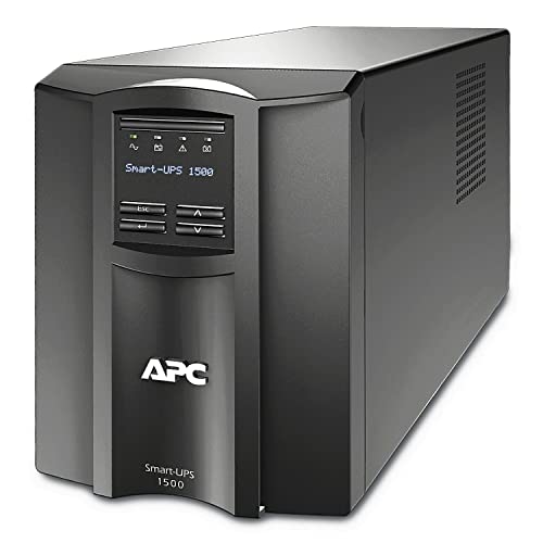 APC Smart-UPS SMT - SMT1500I - Unterbrechungsfreie Stromversorgung 1.500VA (Line Interactive, AVR, LCD Display, 8 Ausgänge IEC-C13, Shutdown Software) von APC by Schneider Electric