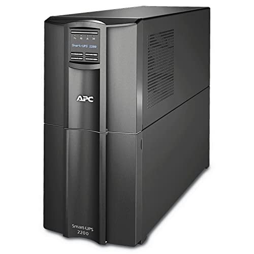APC Smart-UPS SMT - SMT2200I - Unterbrechungsfreie Stromversorgung 2.200VA (Line Interactive, AVR, LCD Display, 8 Ausgänge IEC-C13, Shutdown Software) von APC by Schneider Electric