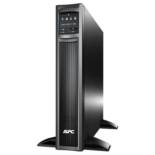 APC Smart UPS SMX - SMX750I - USV 750VA (Rack / Tower, bis zu 34 min. Überbrückungszeit bei Stromausfall, LCD Panel, ECO Mode - Stromsparfunktion) von APC by Schneider Electric