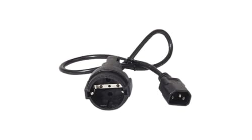 APC Stromverbindungskabel - AP9880 - C14 auf CEE 7/7 Schuko, 0,6 m von APC by Schneider Electric
