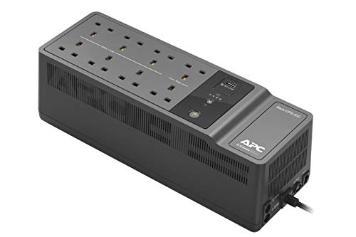 APC by Schneider Electric Back-UPS ES - BE650G2-UK - Unterbrechungsfreie Stromversorgung 650VA (8 Ausgänge, Überspannungsschutz, 1 USB-Ladeanschluss) von APC
